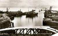 Entrance Piers to Leith Docks